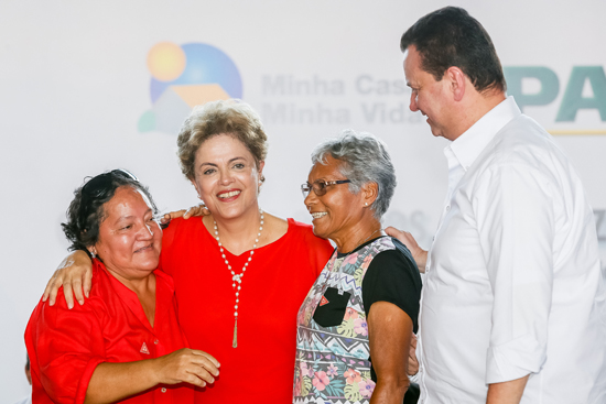 Foi a primeira vez que Dilma visitou a capital de Roraima após assumir a Presidência